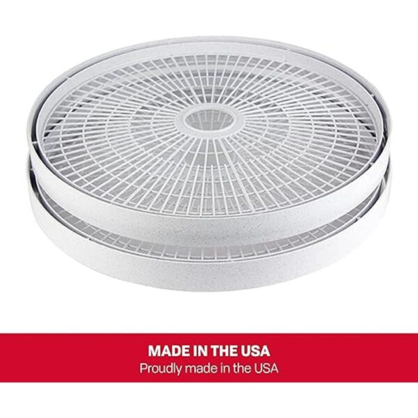 NESCO TR2 Bandejas redondas de plástico blanco de 15 12