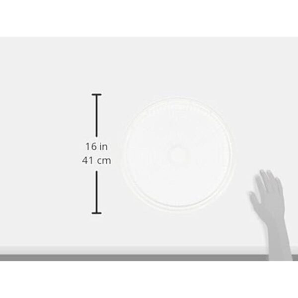 NESCO TR2 Bandejas redondas de plástico blanco de 15 12
