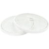 NESCO TR2 Bandejas redondas de plástico blanco de 15 12