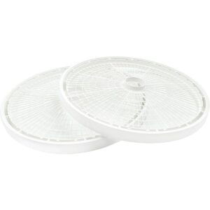 NESCO TR2 Bandejas redondas de plástico blanco de 15 12