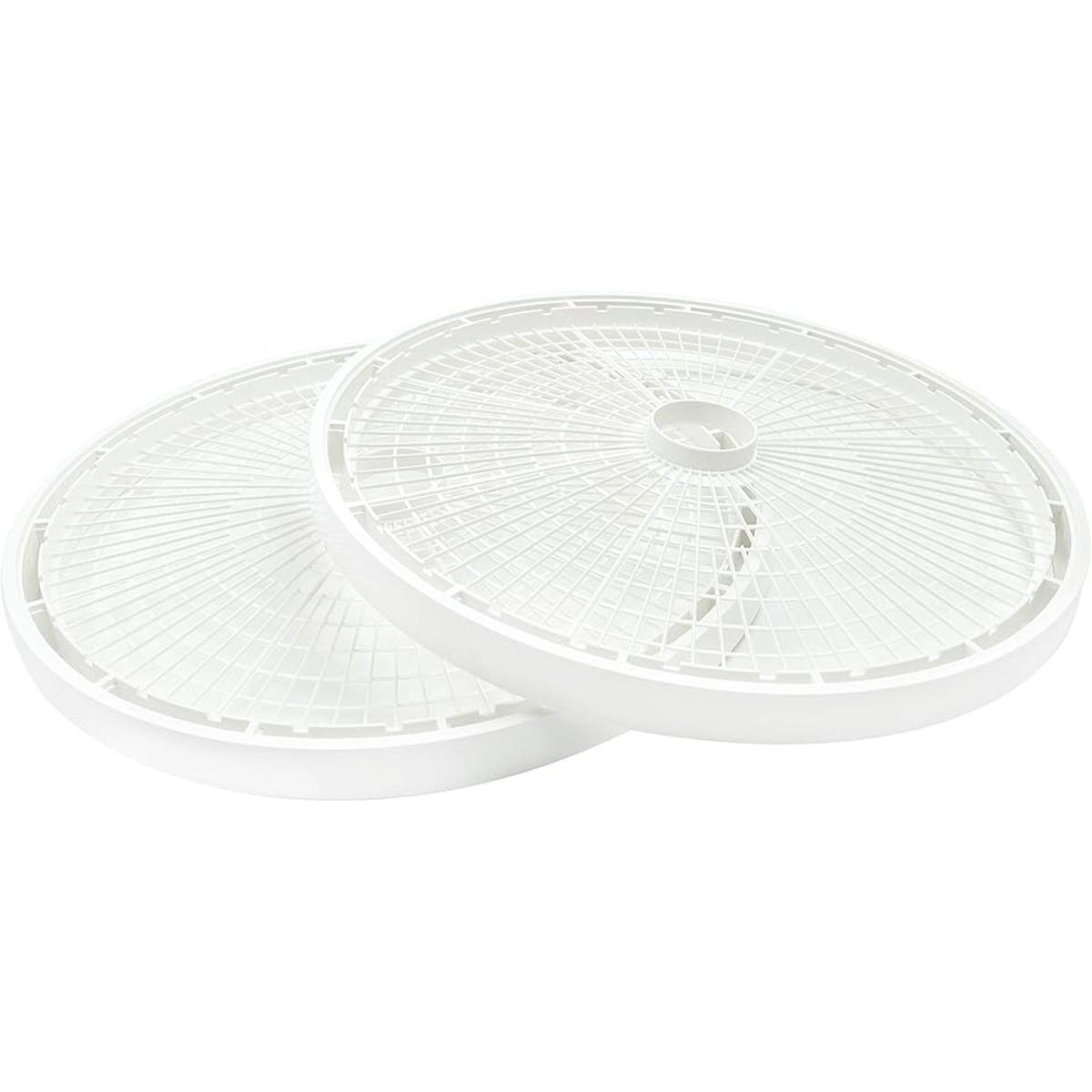 NESCO TR2 Bandejas redondas de plástico blanco de 15 12