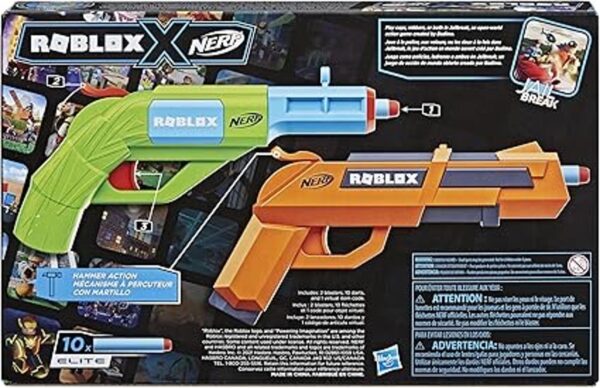 NERF Roblox Jailbreak Armory incluye 2 lanzadores de_6