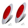 NBWDY Juego de 2 luces LED rojas de 6.6 pulgadas 16 luces_1