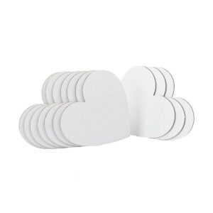 NBEADS 12 paneles de lienzo con diseño de corazón para