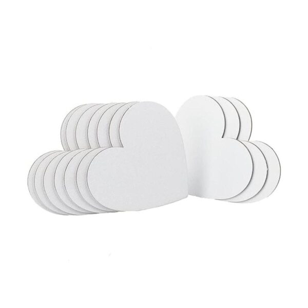 NBEADS 12 paneles de lienzo con diseño de corazón para