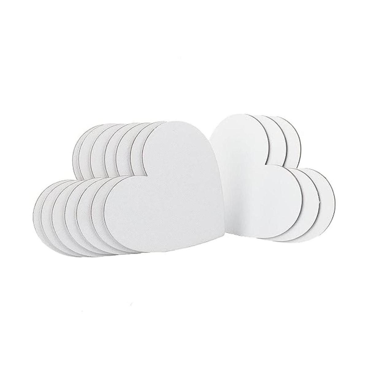 NBEADS 12 paneles de lienzo con diseño de corazón para