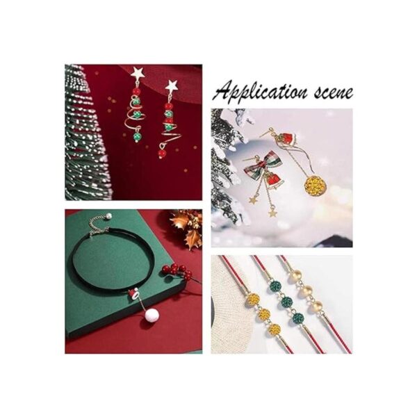 NBEADS alrededor de 180 piezas de perlas de Navidad mixtas
