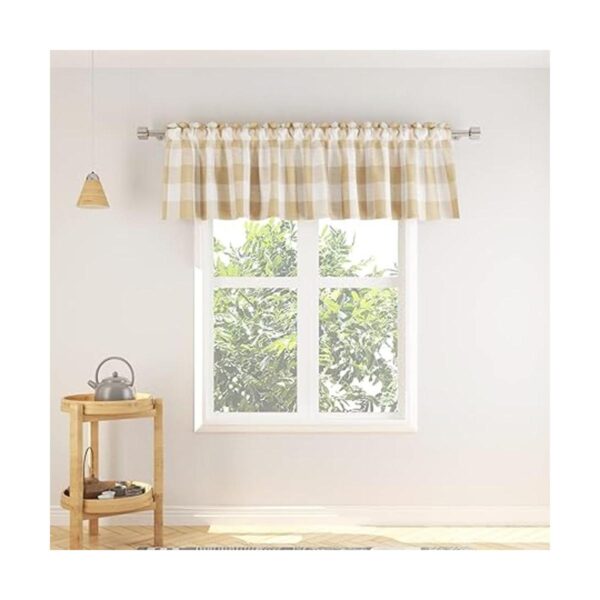 NATUS WEAVER Juego de 3 cortinas de algodón para ventana