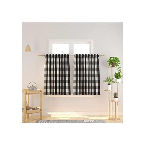 NATUS WEAVER Cortinas de algodón para ventana de cocina_1