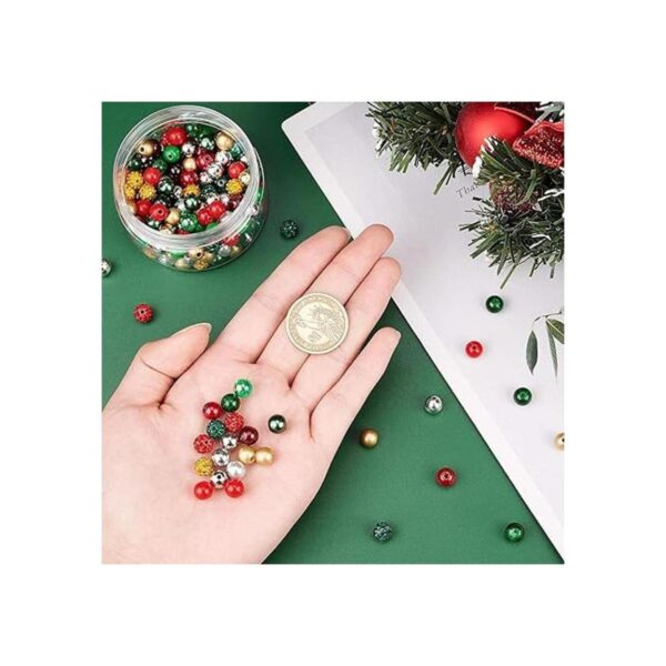 NBEADS alrededor de 180 piezas de perlas de Navidad mixtas