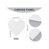 NBEADS 12 paneles de lienzo con diseño de corazón para
