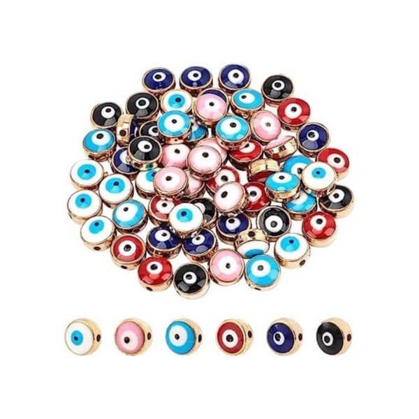 NBEADS 60 cuentas acrílicas de ojo malvado de 0.315 in_1