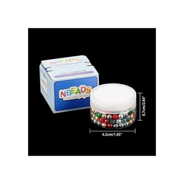 NBEADS alrededor de 180 piezas de perlas de Navidad mixtas