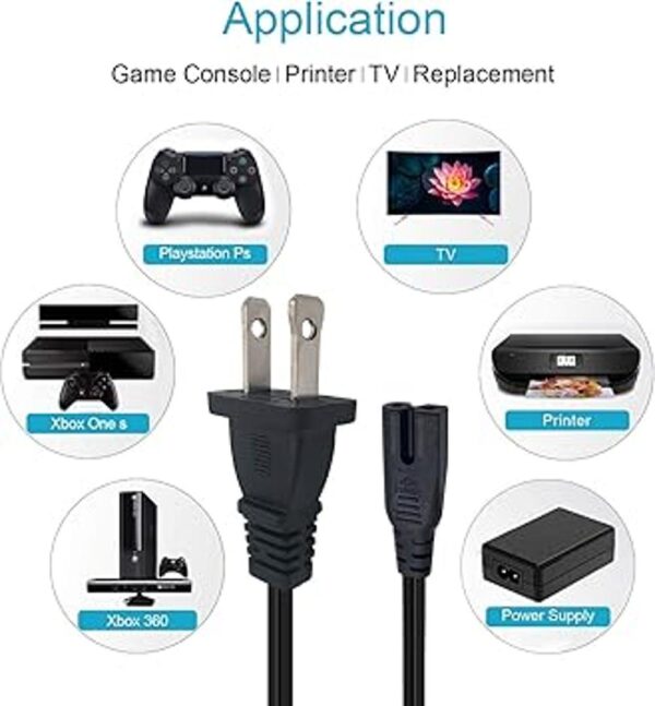 NAHAO Cable de alimentación AC compatible con Vizio TV_3
