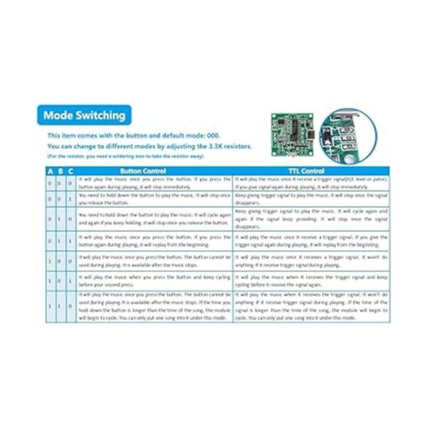 Módulo grabable de sonido de 8 MB con control de botón_6