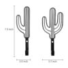 MyGift Juego de 2 ganchos de pared de metal negro con_5