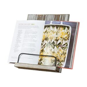 MyGift Soporte para libros de cocina de madera con_1