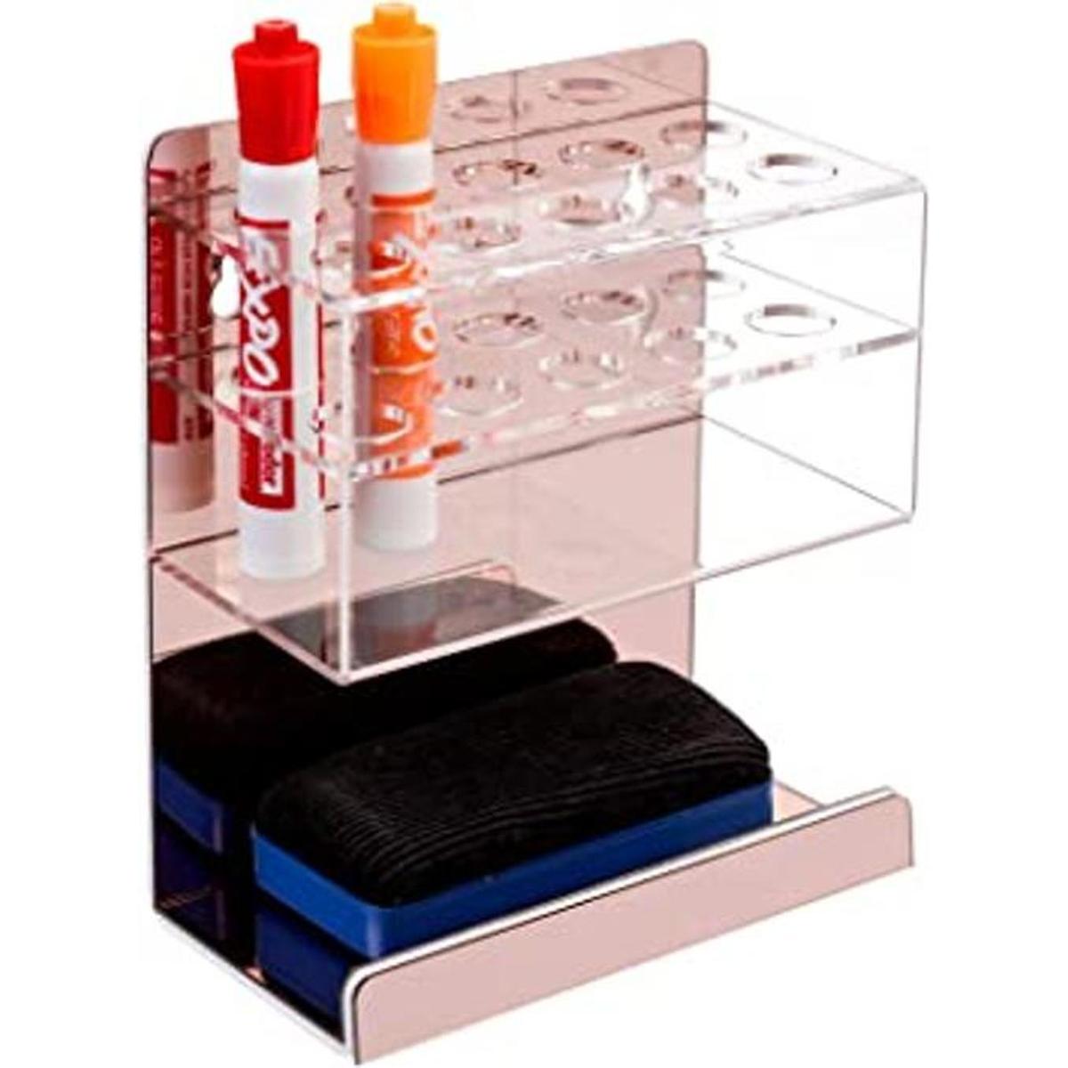 MyGift Soporte de acrílico ROS dorado para pizarra blanca