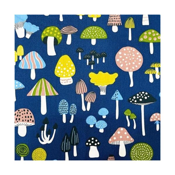 Mushroom Fabric Fat Quarters for QuiltingCotton Printed