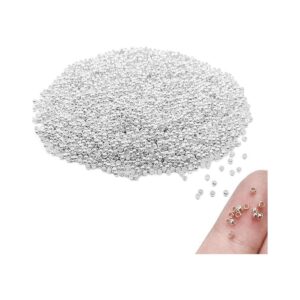Mulutoo 4000 cuentas redondas de metal de 0.079 in
