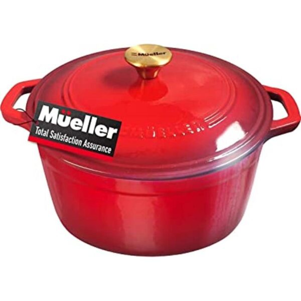 Mueller DuraCast Olla de horno holandés de hierro fundido