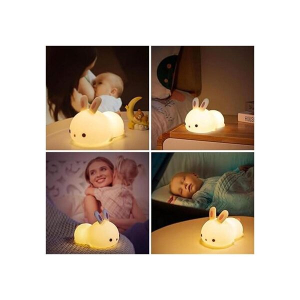 Mubarek Luz nocturna para niños lámpara de conejito 16_4