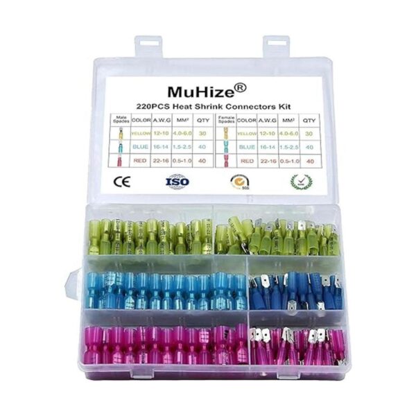 MuHize Kit de 220 conectores de pala de alambre_1