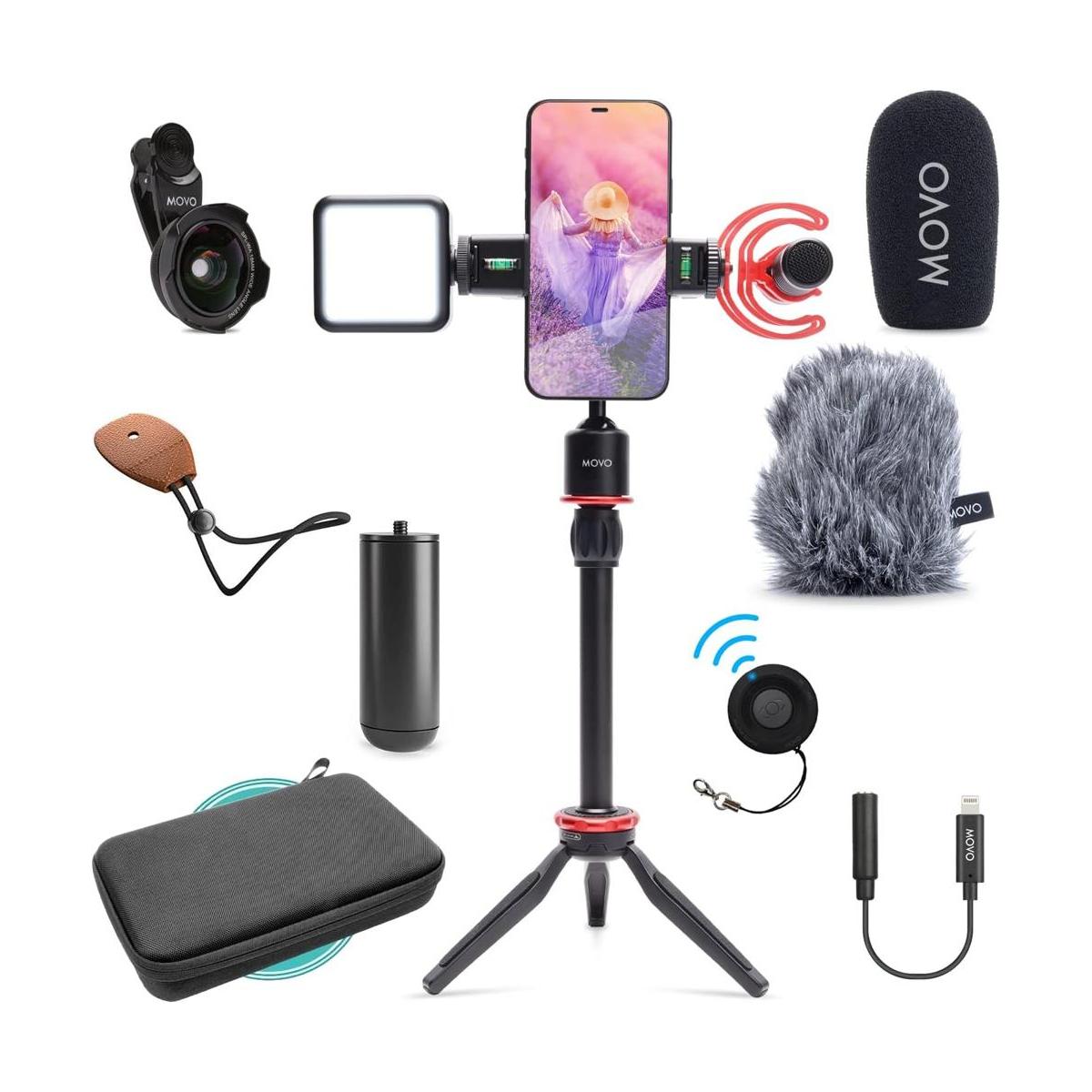 Movo iVlog1 Kit de vlogging para iPhone kit de inicio de