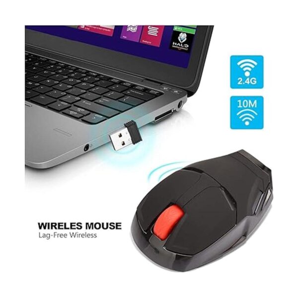 Mouse ergonómico inalámbrico Cool Iron Man Mouse 2.4G_4