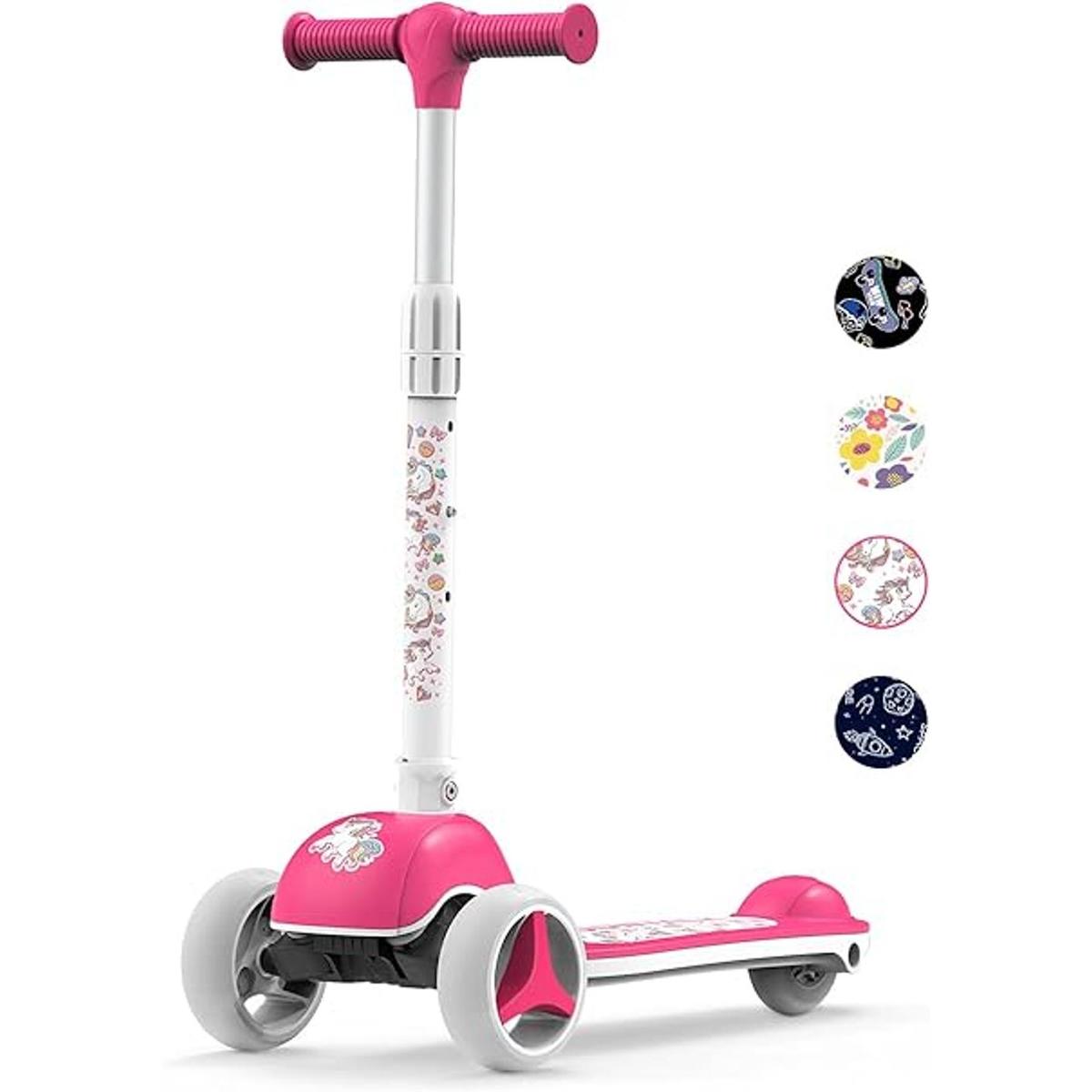 Mountalk Toddler Foldable Scooter for Kids 3 Wheels