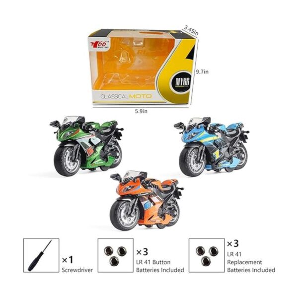 Motocicleta de juguete auto de juguete con juguete de_2