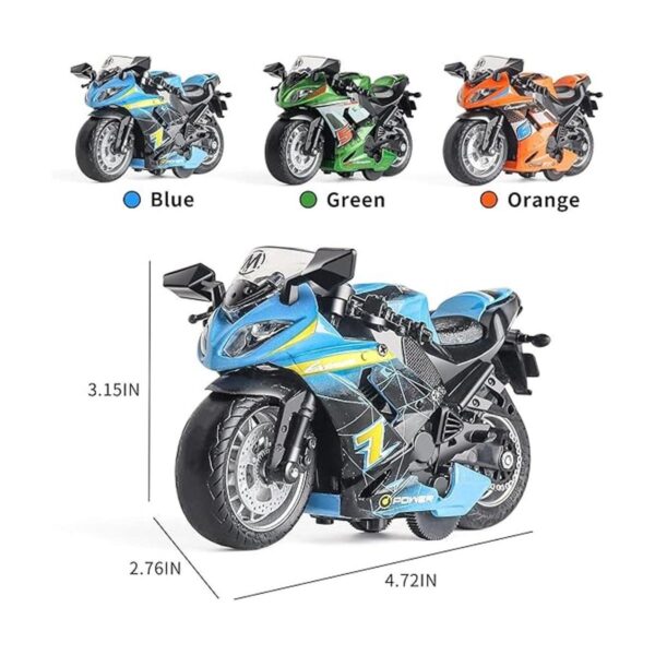 Motocicleta de juguete auto de juguete con juguete de_3