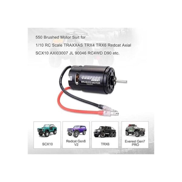 Motor eléctrico RC 550 cepillado 35T RC para 110 a escala