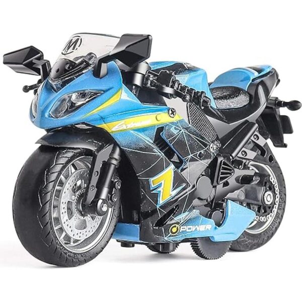 Motocicleta de juguete auto de juguete con juguete de_1
