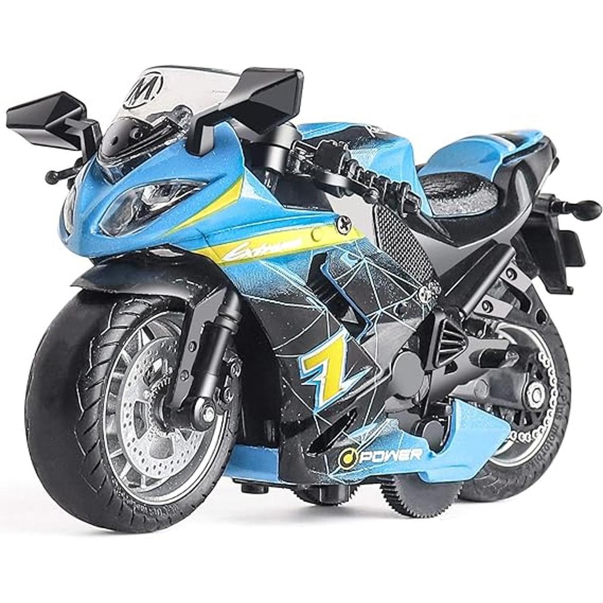 Motocicleta de juguete auto de juguete con juguete de