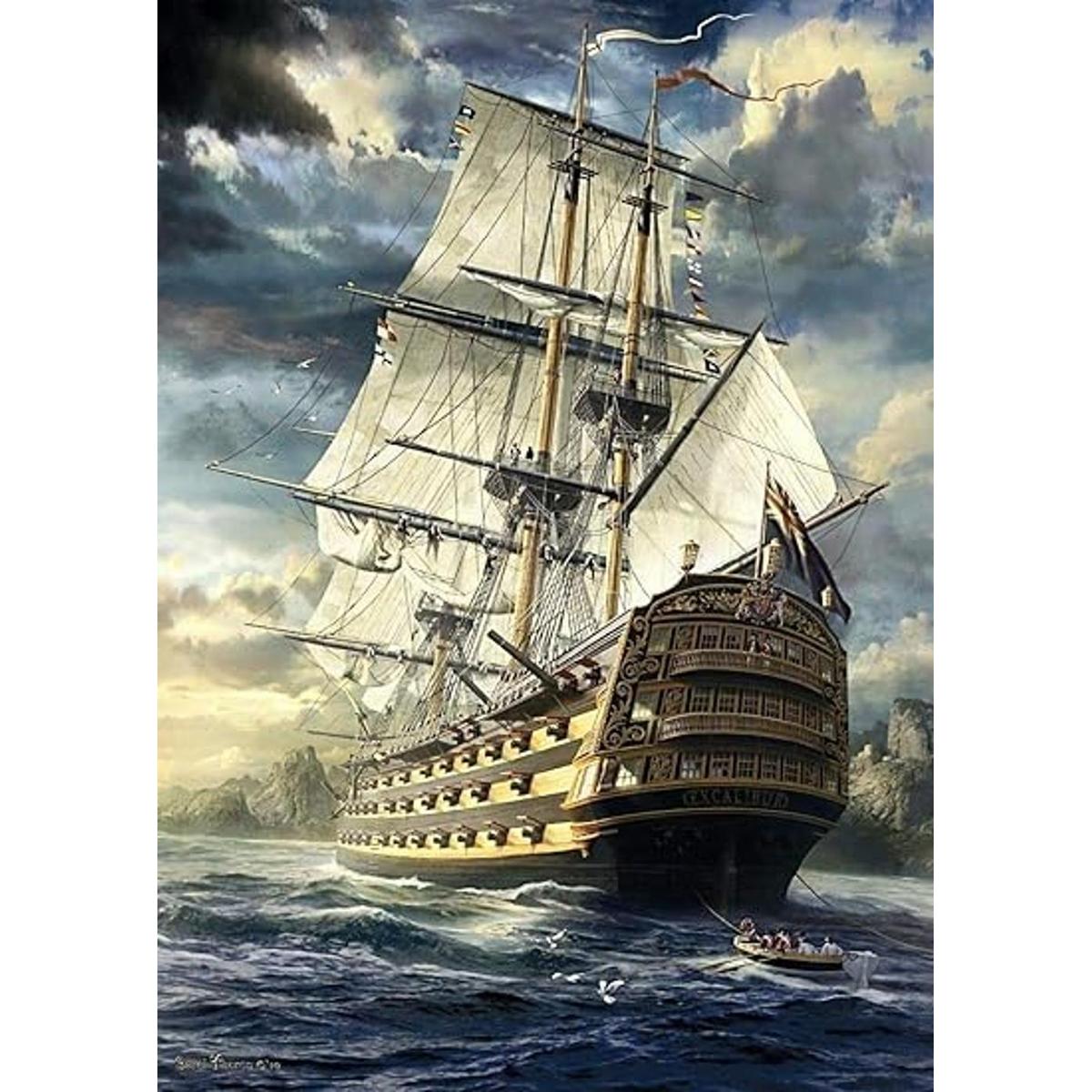 Moruska Rompecabezas de barco de vela para adultos