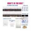 Mosaiz Kit de teñido anudado de 26 colores teñido anudado_4