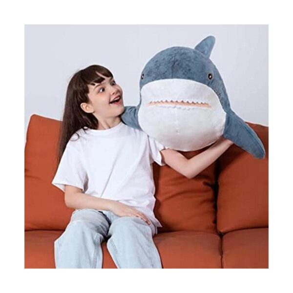 MorisMos Juguetes de peluche de tiburón gigante almohada