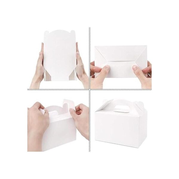 Moretoes Paquete de 48 cajas de regalo blancas cajas de