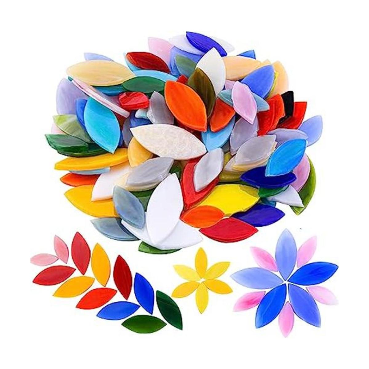 Mornajina 100 piezas de mosaico de pétalos de mosaico