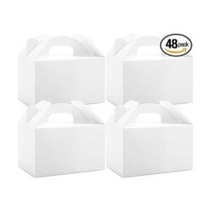 Moretoes Paquete de 48 cajas de regalo blancas cajas de