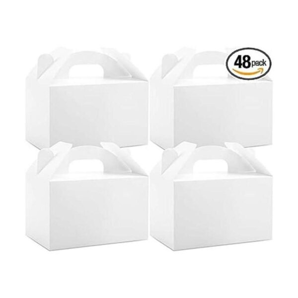 Moretoes Paquete de 48 cajas de regalo blancas cajas de