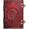 Montexoo Diario de piel con doble dragón diseño de dragón_1