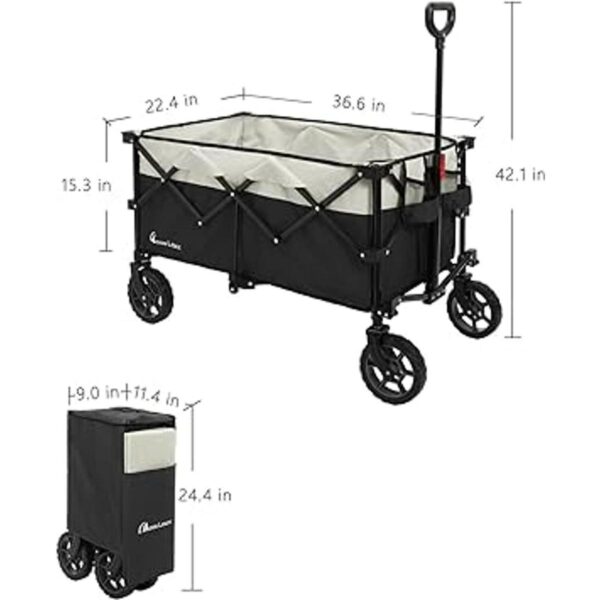 Moon Lence Carro de mano plegable para exteriores_3