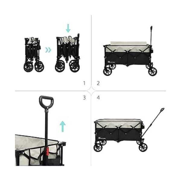 Moon Lence Carro de mano plegable para exteriores_4