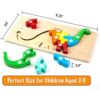 Montessori Mama Rompecabezas de madera para niños de 2 a 4_4