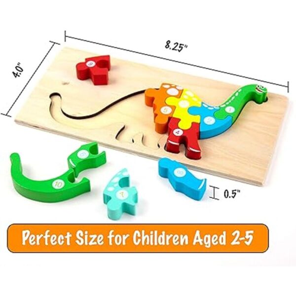 Montessori Mama Rompecabezas de madera para niños de 2 a 4_4