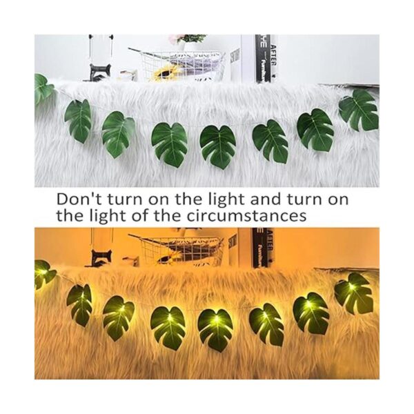 Monstera Tira de luces de hojas de 2 unidades 20 luces_4