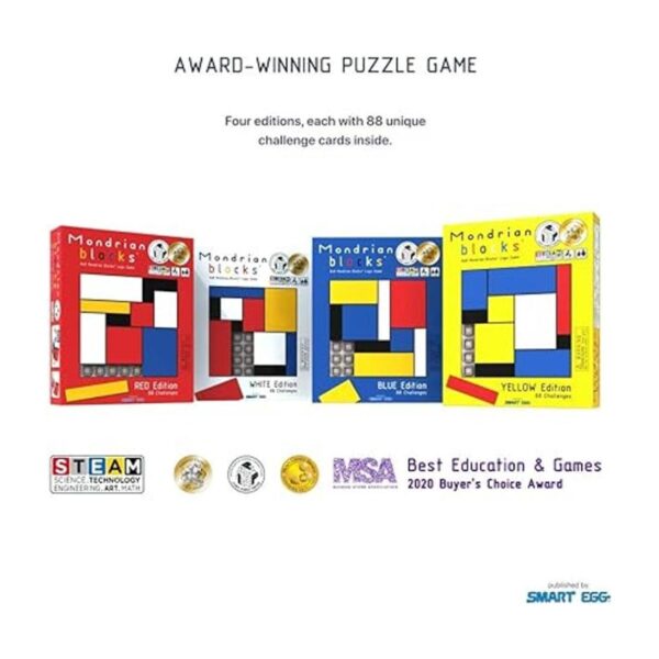 Mondrian Blocks Blue Edition Ganador del premio Parents_5