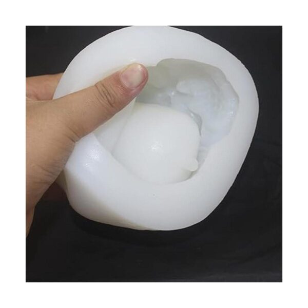 Molde de silicona para maceta de cráneo 3D